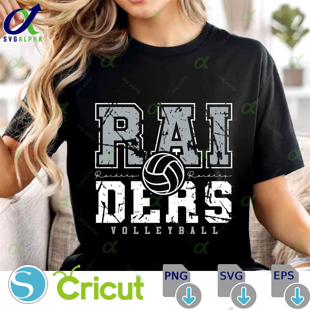 Raiders Mascot Svg Png Raiders Volleyball Svg Varsity Raiders Shirt School Spirit Mascot Volleyball Cheer Sublimation Football Mom